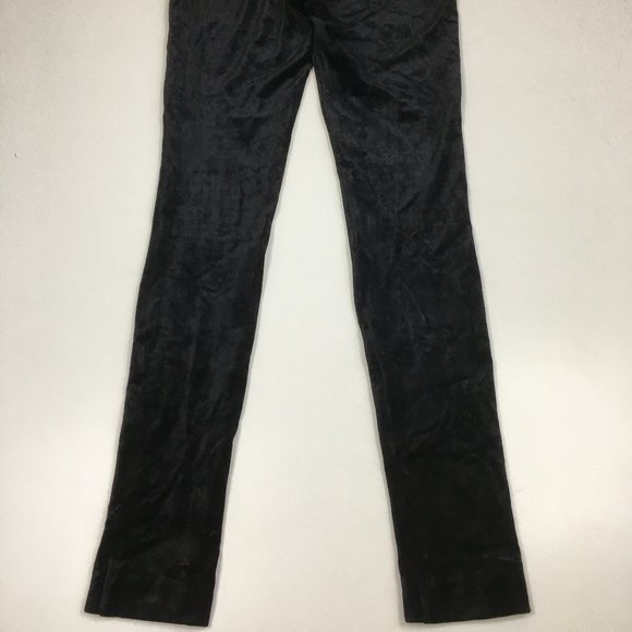 THEORY Black Adbelle K Velour Knit Pull On Slim Fit Legging Pants - Picture 9 of 9